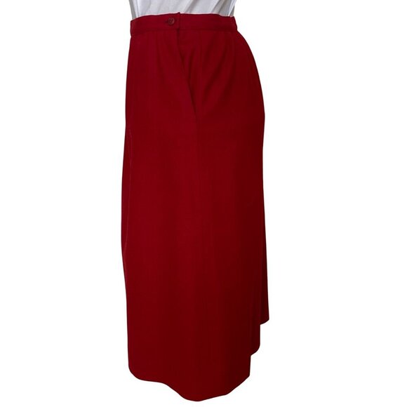 Pendleton Vintage Red Pencil Skirt, 100% Virgin Wool Lined Women’s Size 10 - Picture 6 of 10